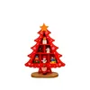 Noel Dekorasyonları 2022 Merry Ahşap Ağaç Masaüstü Dekorasyon Süsleri Ev Mini Noel Navidad