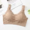 Soutien-gorge de Sport solide sans couture, sous-vêtements en dentelle, vêtements respirants, costume de Fitness, course à pied, Jogging, tenue de Yoga pour femmes