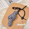 Chaveiros Criativo Communer Torcido Keychain Keychain Feminino Feminino Bonito Anel Handmade Anel Ornament Bag Tela Pingente Knot Key