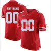 2021 Custom Ohio State Buckeyes Osu Fotboll Jersey Malik Harrison Chase Young Shaun Wade TyReke Smith Eddie George Dwayne Haskins Mike