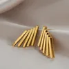 Stud Ramos Design Geometryczne kolczyki ze stali nierdzewnej minimalistyczny metalowy złoty kwadrat dla kobiet Bijoux femme 2021