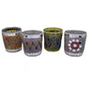 Dinner Bar Decorations Candle Holders Mosaic Small Cup Glass Candlestick European Style Handmade Romantic Candlelight