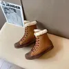 kvinnor australien australiska stövlar mode kvinnor vinter snö päls furry satin boot ankel booties läder