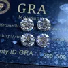 Lab Diamond Excellent Cut 1CT 6.5mm D Färg VVS1 Hjärta och pilar Klipp vit Moissanitsten för ring H1015