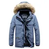 Grande taille 6XL hiver hommes coton multi-poches vestes Outwear hommes fourrure à capuche Parkas décontracté chaud épais imperméable veste manteau 211216