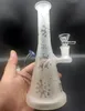 9 in Melkcrème Waterpijp Bong Bubbler Anime Cartoon Face 14mm Bowl Bongs