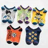 Chaussettes pour hommes le dessin animé drôle Hip Hop imprimé personnalisé fou nouveauté hommes unisexe confortable Skateboard Happy310N