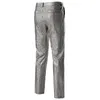 Pantalon de scène pour hommes Gold Silver Rainbow Plaid Pantalon à paillettes Hommes Disco Festival Fête de Noël Pantalones Hombre 3XL 210714