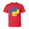 Python Tee Shirt Homme Coupons Fitness Tops Chemises Hommes Tshirt Geek C ++ O Cou Été / Automne 100% Coton T Manches Courtes 210706