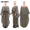 CM.YAYA Activewearシマウマスウェットスーツ女性のセット不規則なケープマントとズボンスーツストリートトラックスーツツーピースセットフィットネス衣装Y0625