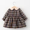 Newborn Girls Spring Clothes Long Sleeve Coat Dresses for Infant Baby Birthday Clothing Toddler Girl Wear Dress