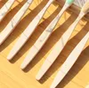 New Travel Toothbrushes wood toothbrushs soft nylon toothbrush bamboo handle rainbow bamboo toothbrushes