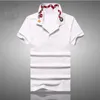 Hohe neue Neuheit Luxus Männer Kragen bestickte rote Schlange Mode Polo-Shirts Hemd Hip Hop Skateboard Baumwolle Polos Top T-Shirt # B95 210401
