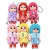 Kawaii Girls Kids Leksaker Keychain Barn Födelsedag Julklapp Doll Key Chain Cartoon Baby Toy Keychains
