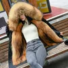 Manteau d'hiver en fausse fourrure pour femme, pardessus mi-long, Imitation un manteau, grand col, 2022