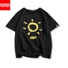 Męska bawełna Moda T-shirt Mens Summer Sun Print Tshirts 5xl Casual Śmieszne T Shirt Tee Man Oversized New Tops Tees Streetwear H1218
