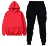 Höstens träningsoverall för män Hooded Sportswear Långärmad Luvtröja Pullover Byxor Leggings 2-delads Set Sweatsuit Märke Sportoverall S-XXL