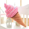 30cm 3d Sweet Ice Cream Pillow Cushion Car Waist Support Cushion Soft Plush Stuffed Doll Toys Creative Pillows 2729 Y2