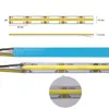 Strips COB CCT LED Light Strip 518LEDS / M Hög densitet Flexibel FOB 10 mm Ljus Varm Vit med linjär Dimbar DC24V / 12V