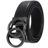 AA112 automatique hommes en cuir véritable ceinture classique or Sier noir couleur boucle ceintures 110 cm-130 cm mâle sangle