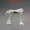 Cordas 3M Plug Extender Fio Extension Cabo USB / UE / EUA Para LED String Luz Luz Decoração de Casamento Garland DIY luzes de Natal