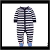 Combinaisons Combinaisonsrompers Vêtements Bébé Enfants Maternité Drop Delivery 2021 Bébé Garçons Combinaison Footies Barboteuses Onesies Manches Longues Born 01 Y I