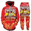 Partihandel - Ny Ankomst Populära Cheetos Mat Män Kvinnor 3D Utskrift Harajuku Style T Shirt / Tröjor / Byxor / Shorts / Vest / Zipper Hoodies G08