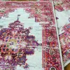 Retro marocko stil säng matta vintage persisk mönster kök löpare mat etnisk stil tvättbar matta för golv balkong dörrmatta 211217
