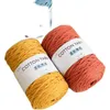 1 PC 200 grammes de fil rond à tricoter à la main fil de coton corde de coton laine épaisse bricolage crochet Hyunya sac matériel laine Y211129