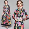 High Quality spring fashion Women'S Fashion Party Casual Elegant Long Sleeve Printed Dresses 210531