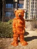 Costume de mascotte d'ours brun d'Halloween de haute qualité personnaliser le personnage de thème d'anime de dessin animé taille adulte déguisement de carnaval de noël