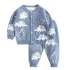 Baby Boy Girl Clothes Sets Primavera Autunno Solido nato Abbigliamento Top manica lunga + Pantaloni Abiti Casual Pigiama 210429