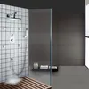 Krom cilalı termostatik duş sistemi banyo duvarı monte LED yağış duşları set mikser banyo musluk kafası