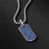 Necklaces charm Stainless Steel Pendant Fashion 316L Crystal sky star pendant necklace can be carved