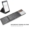 Bluetooth折りたたみキーボードデュアルモードUSB WirelesキーボードとAndroid iOS Windowsタブレットスマートフォン用のタッチパッド充電式