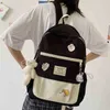 Backpack süße trendige Nylon Frauen weiblich harajuku school bag College Buch Lady Badge Rucksack Kawaii Mode Girl Bag Student 202211