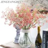 Decorative Flowers & Wreaths Colourful Pink Green Blue Baby's Breath Real Touch Artificial Plant Home Wedding Decoration