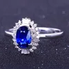 bague saphir bleu foncé