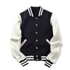 Men's originals Jackets Spliced Brand Single Breasted Patchwork Short Style Rib Sleeve Bomber Jacket Men Cotton classic Casual Baseball Coat