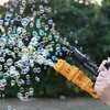 Kids Gatling Bubble Gun Toys Summer Automatic Soap Water Machine For Children Toddlers Indoor Outdoor Wedding