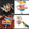 Andra Parrot Toy Pet Birds Bites Climb Chew Leksaker Parakeet Budgie Hängande Swing Bird Supplies E5M1 VZPNK CESFN