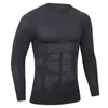 Shapers de cuerpo para hombres Enlace VIP para hombres para fitness Manga larga Elástico Belleza Abdomen Corsé Camisas Ropa interior adelgazante