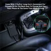 USLION Multi USB 4 Port QC 3.0 Car Charger Quick Charge Phone Fast Front Backseat Clip Charging Adapter Portable Plug For iPhone