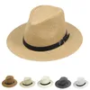 Stingy Brim Hats 2021 Moda Verão Sólido Sol Chapéu de Sol Adulto Primavera Elegante Cinto Fivela Top Casquette de Plage