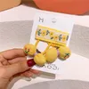 3 Stücke Neue Koreanische Süße Mädchen Prinzessin Stoff Bogen Gummiband kinder Vintage Niedliche Stickerei Blume BB Clip Haarschmuck