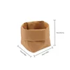 Washable Kraft Paper Bag Plant Flowers Pots Reusable Durable Storage Makeup Universal Organizers Household Supplies Bags