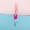 2022 Party Favor Creative PVC Przezroczyste Miękkie Guma Skórzana Lina Angel Rabbit Ear Key-Chain Cartoon Carrot Cute Torba Wisiorek