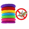 Shipping Natural Safe Mosquito Repellent Bracelet Waterproof Spiral Wrist Band Outdoor Indoor Insect Protection Baby Pest RRD7281