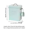 Boîte de rangement en métal pour poudre à lessive pour la maison utilisant un conteneur de grains de farine de riz avec une boîte de magasin d'aliments pour chiens étanche à l'humidité 211110