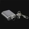 1 Oz Stainless Steel Wine Whisky Pot Bottle Hip Flask Drinker Alcohol Bottles Portable Pocket Drinkware Keychain JY05827728595